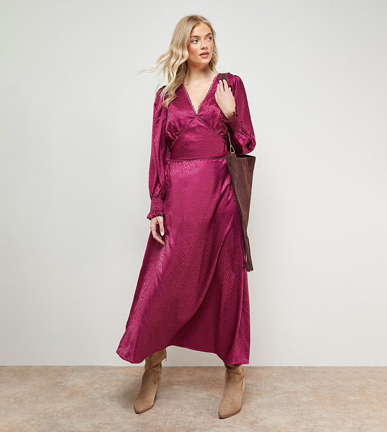oasis burgundy dress OASIS DRESS Burgundy 
