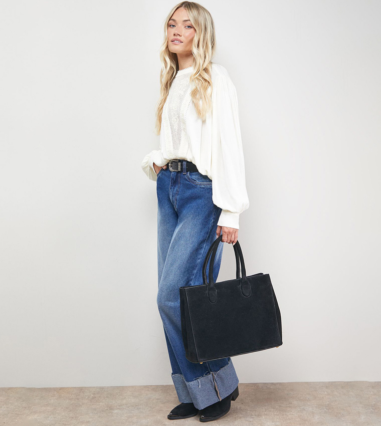 Claudia Suede Tote Bag