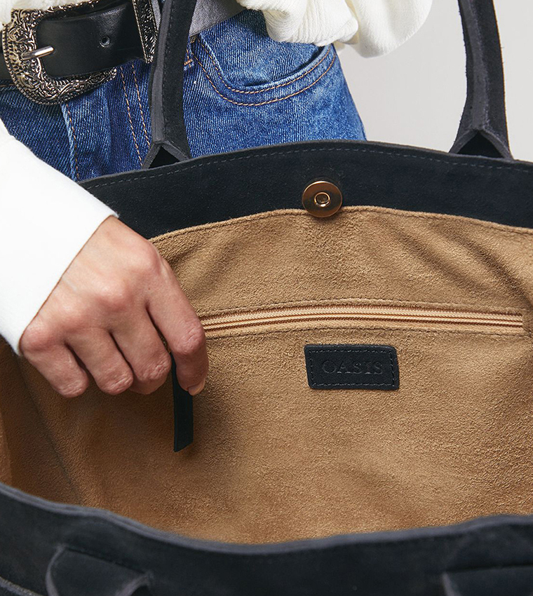 Claudia Suede Tote Bag