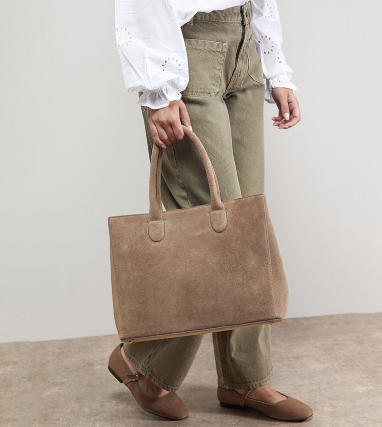 Claudia Suede Tote Bag