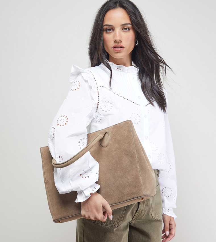 Claudia Suede Tote Bag