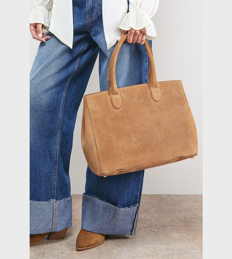 Francesca Suede Tote Bag