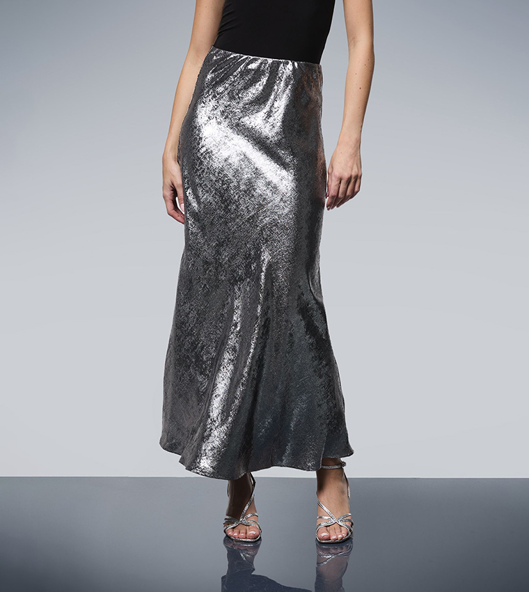 Oasis Excellent Oasis Silver Sequin Skirt Buy Oasis Metallic Satin