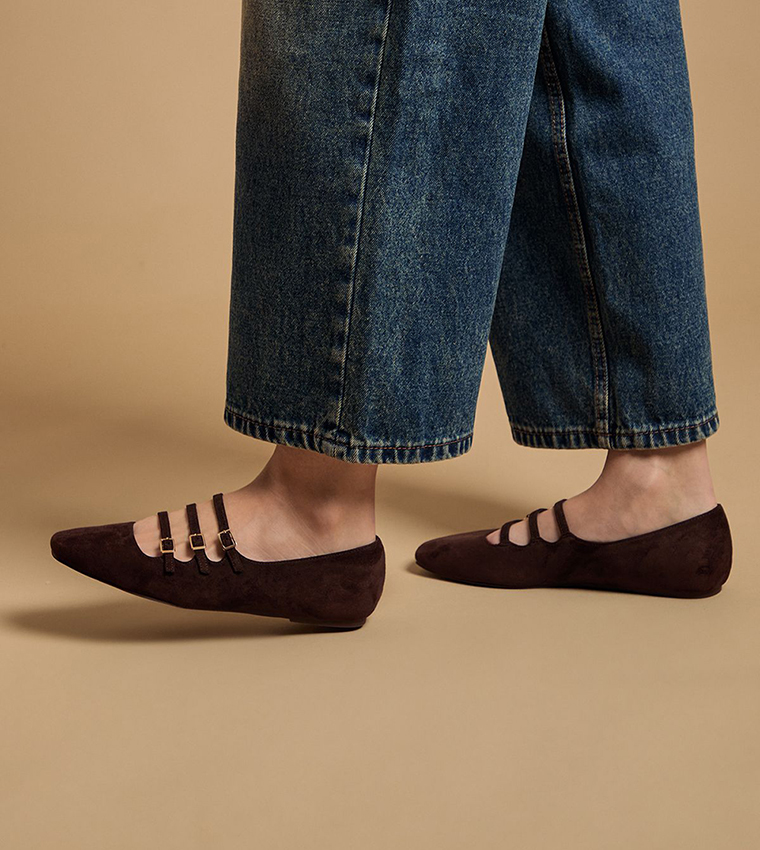 حذاء ماري جين مادالينا شامواه صناعي 