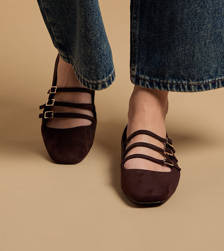 حذاء ماري جين مادالينا شامواه صناعي 