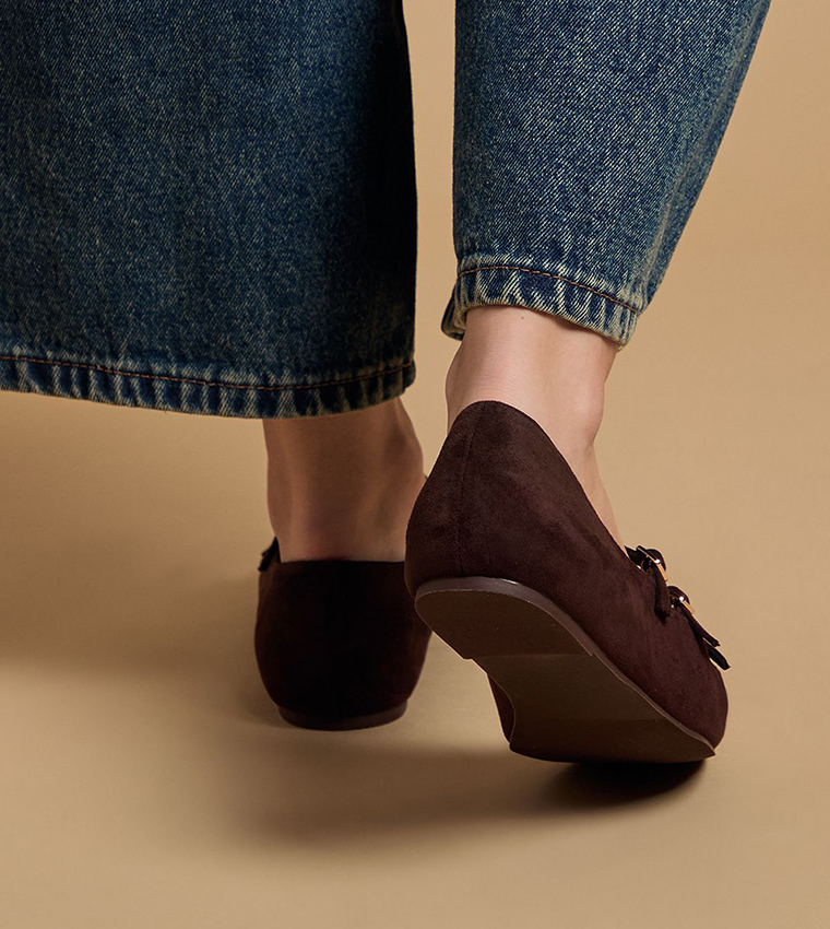 حذاء ماري جين مادالينا شامواه صناعي 