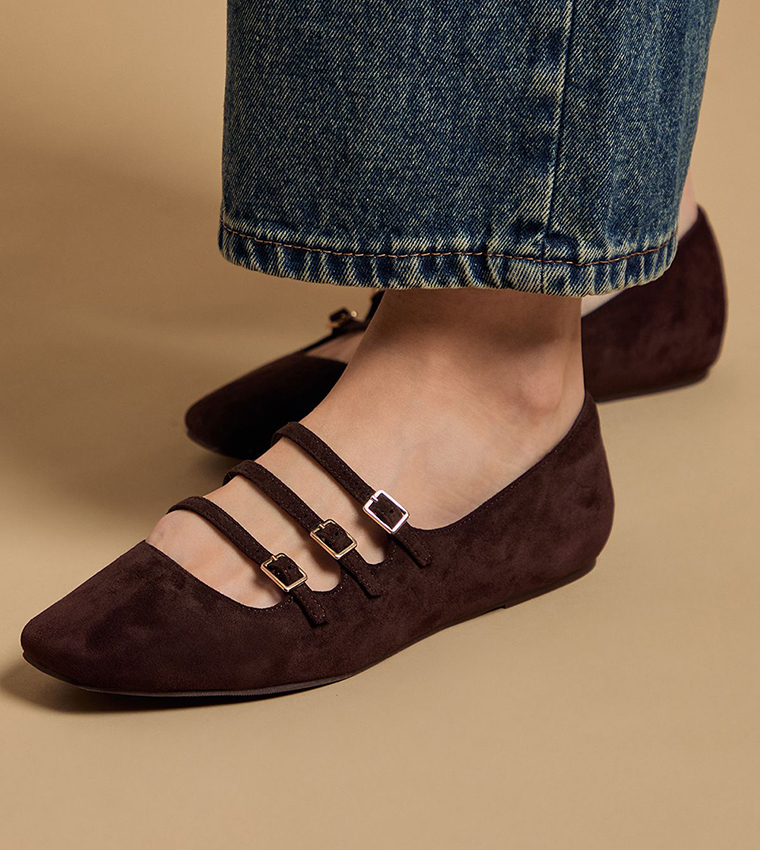 حذاء ماري جين مادالينا شامواه صناعي 