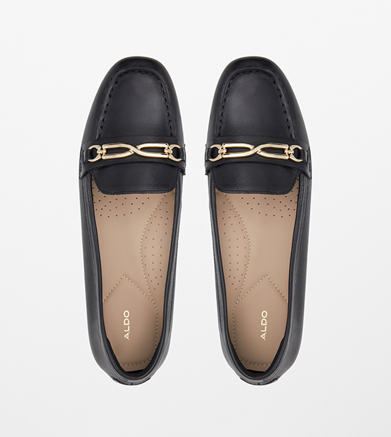 BAGDISH Metal Accent Loafers