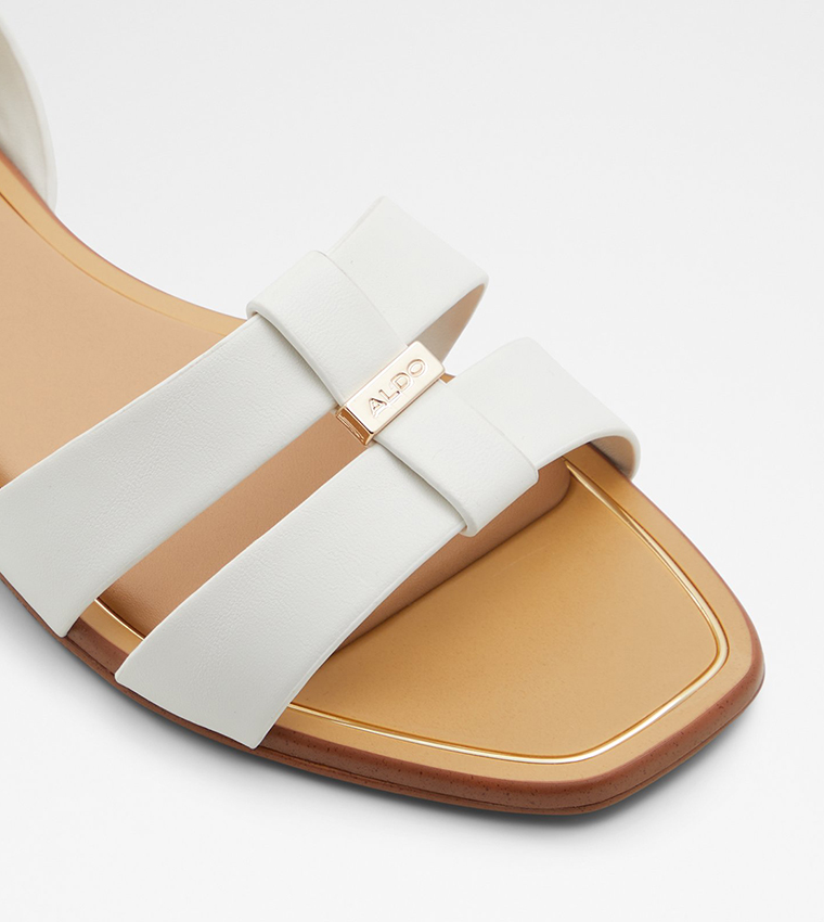 BALERA Textured Slingback Flat Sandals