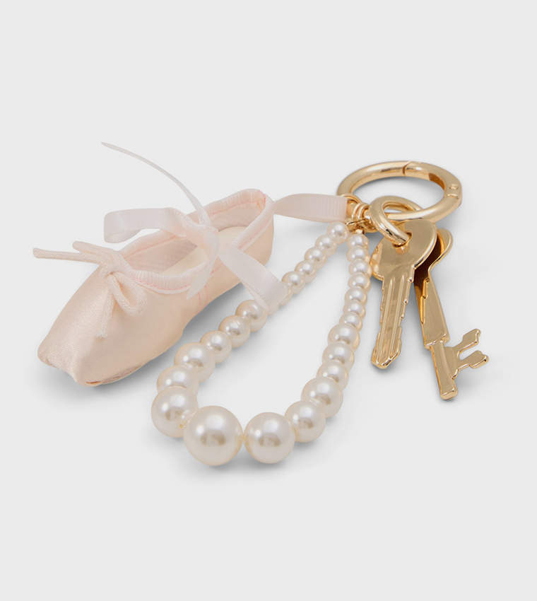 BALLERINA Pearl Keychain