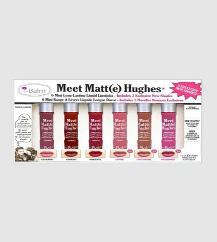 Meet Matte Hughes 6 Mini Long Liquid Lasting Lipstick Vol.10, 6x7.2ml