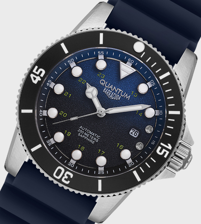 Blue Dial Analog Watch
