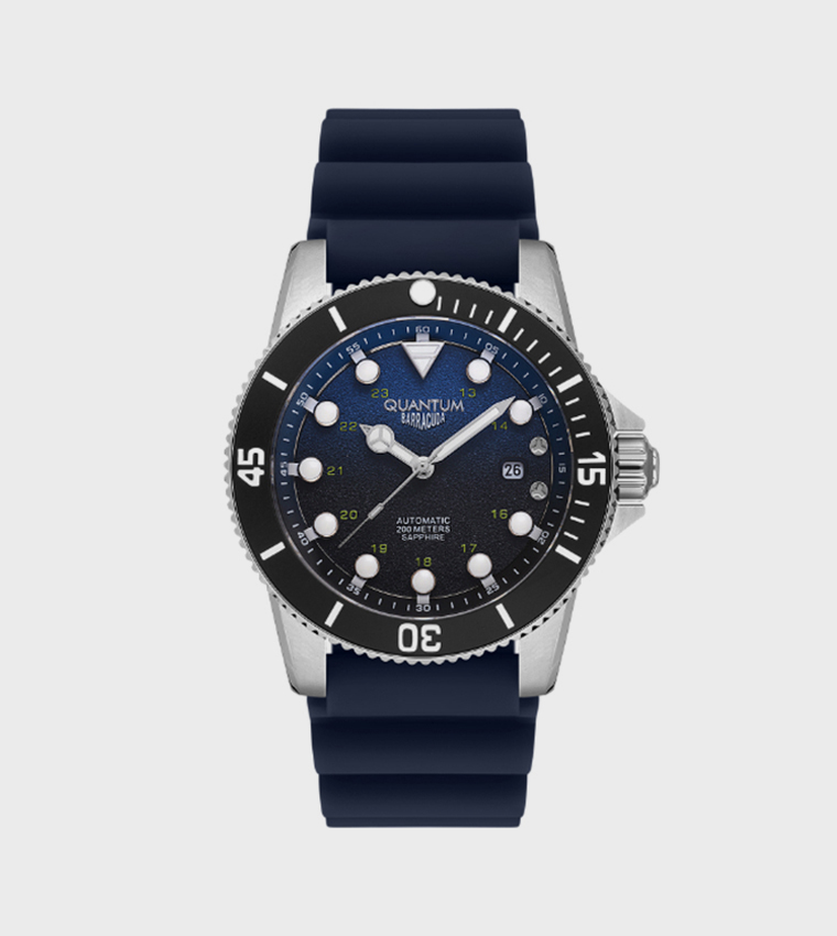 Blue Dial Analog Watch