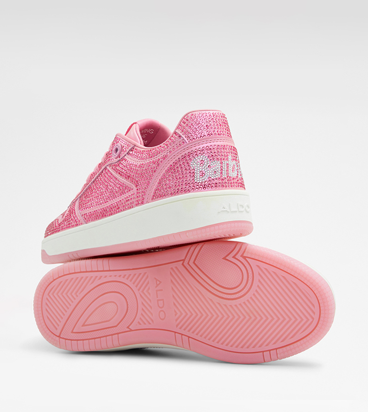 Buy Aldo BARBIECITY Embellished Sneakers In Fuchsia
