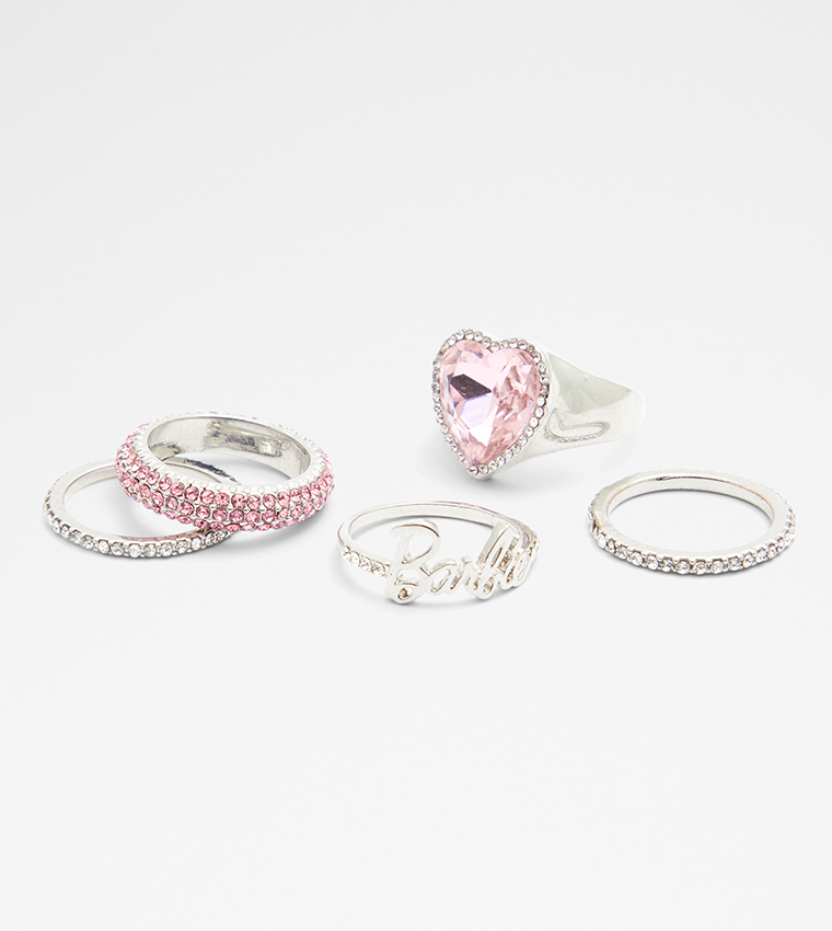 Buy Aldo Accessories BARBIERINGS Embellished Ring Set In Silver