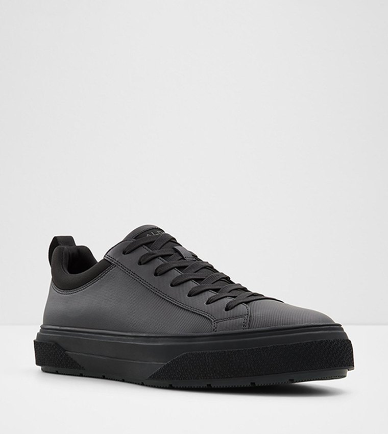 Buy Aldo BAS Round Toe Lace Up Sneakers In Black 6thStreet Kuwait