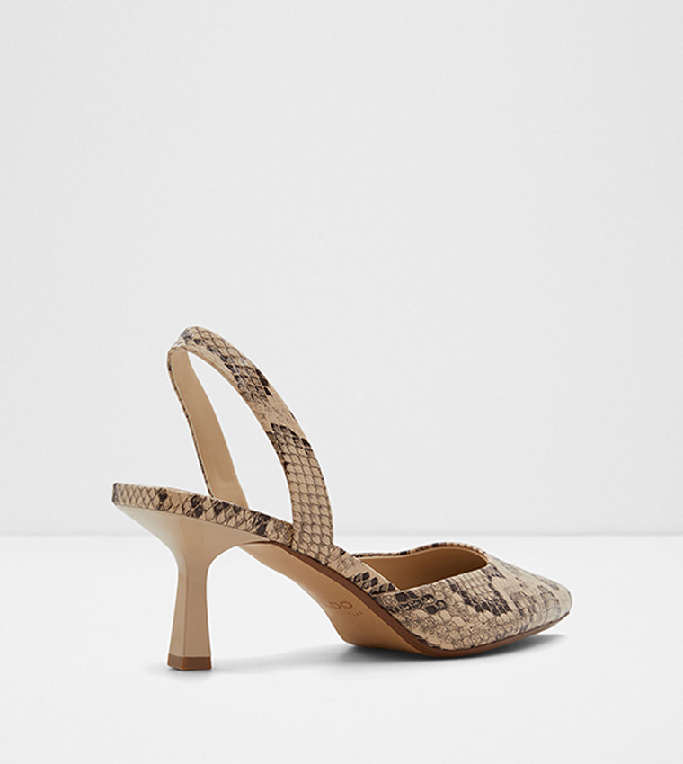 Snakeskin slingback pumps cheap