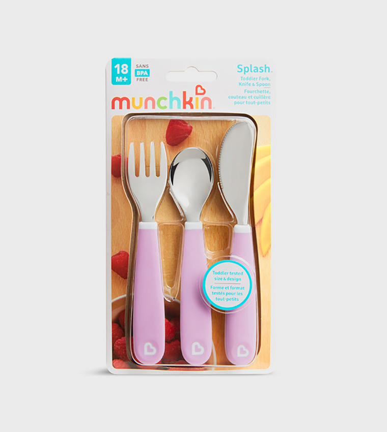 3-Piece Splash™ Toddler Fork, Knife & Spoon Set