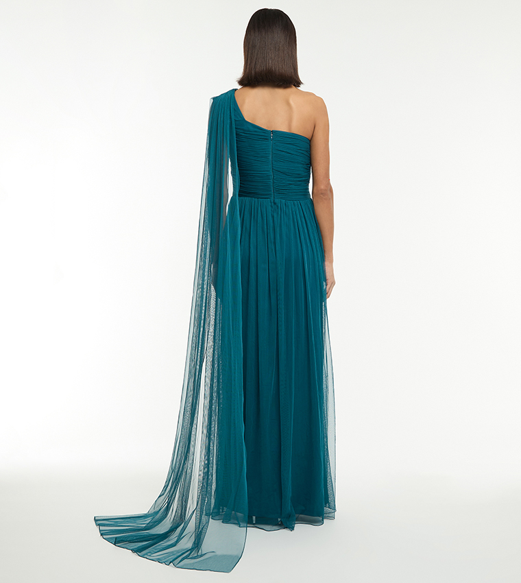 فستان ماكسي بكتف واحد 