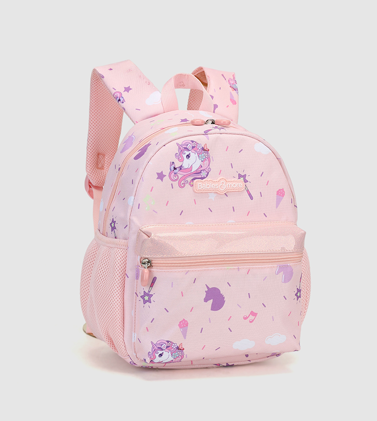Printed Front Pocket Backpack
