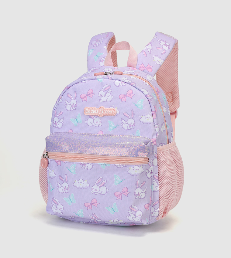 Printed Front Pocket Backpack