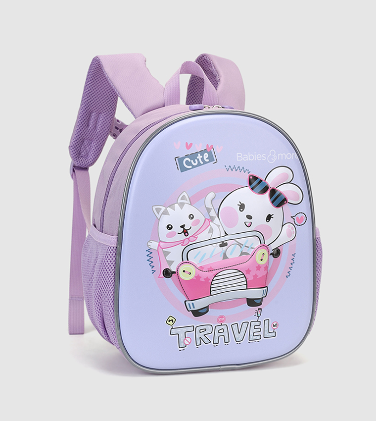 Printed Zip-Closure Backpack