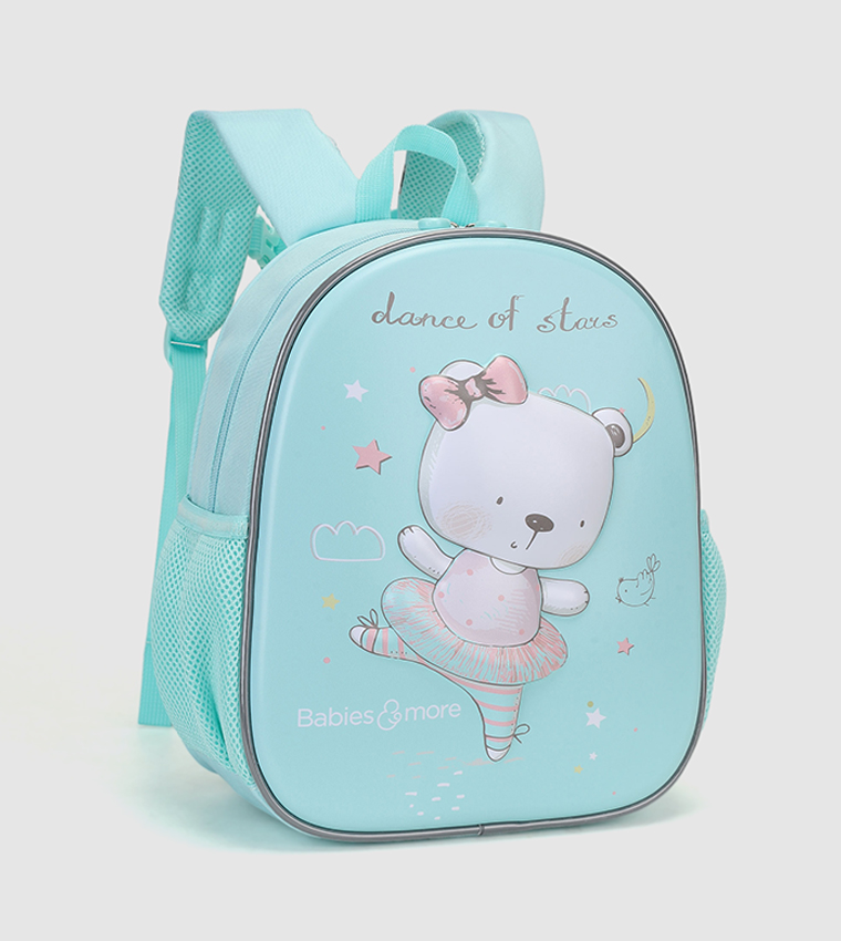 Printed Zip-Closure Backpack