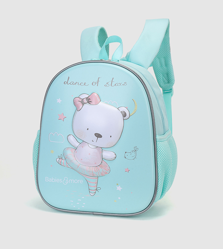 Printed Zip-Closure Backpack