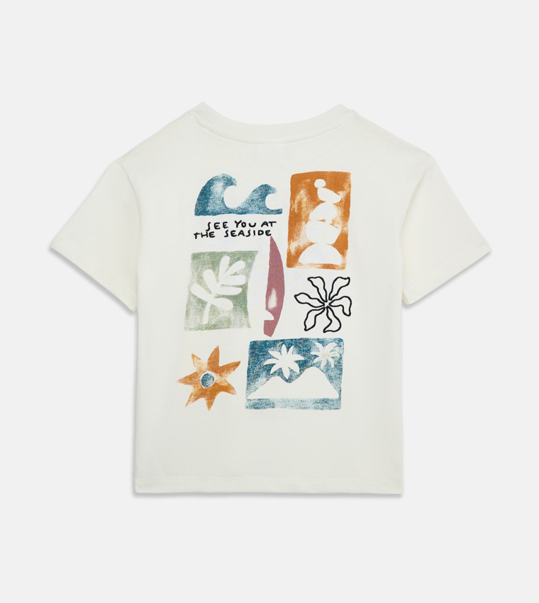 Embroidery Detail Short Sleeves T-Shirt