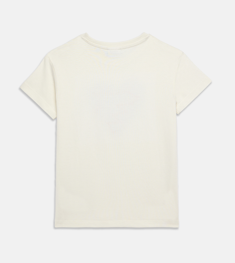 Appliqued Short Sleeves T-Shirt