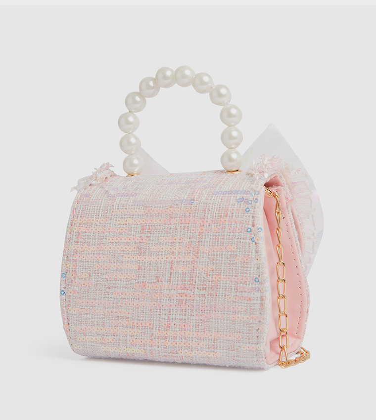 Bow Detail Flap Crossbody Bag