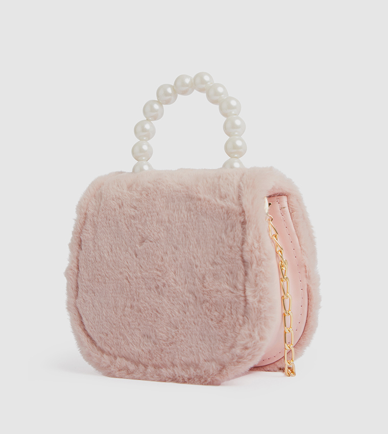 Appliqued Flap Top Handle Bag