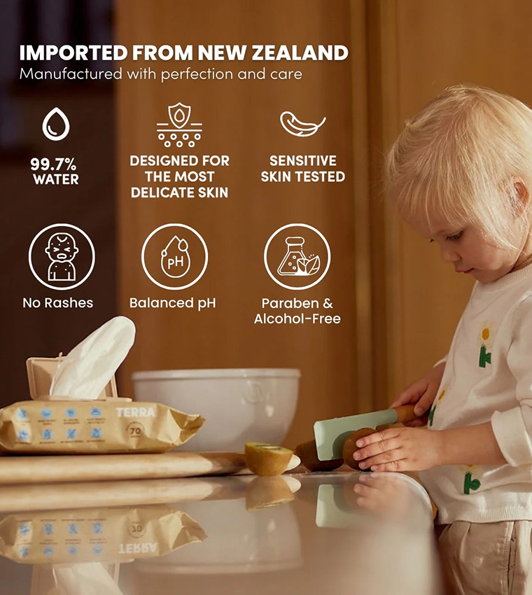 Baby Wipes Water, 10 Sheets