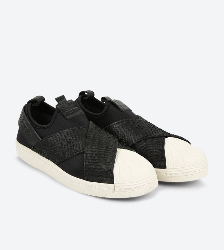 Zapatillas adidas superstar slip on negras online