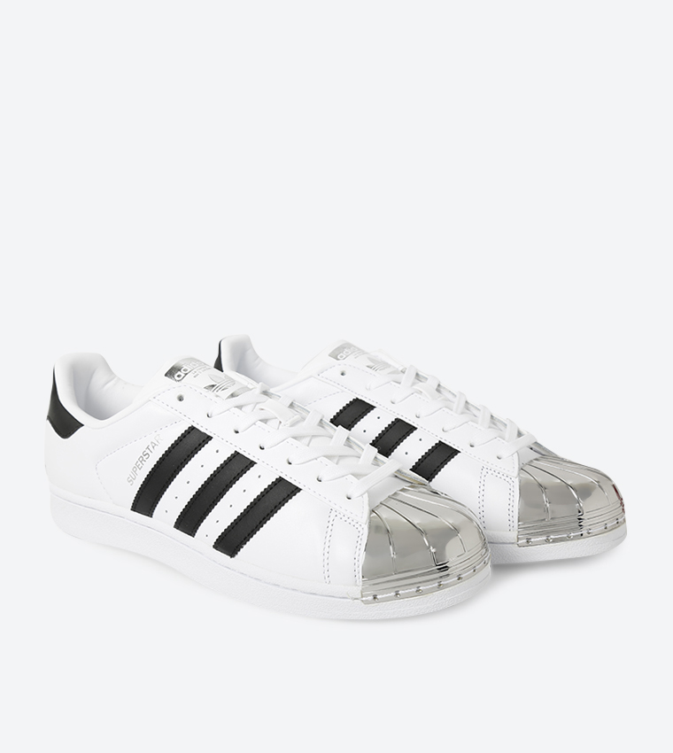 Metal toe deals superstar white