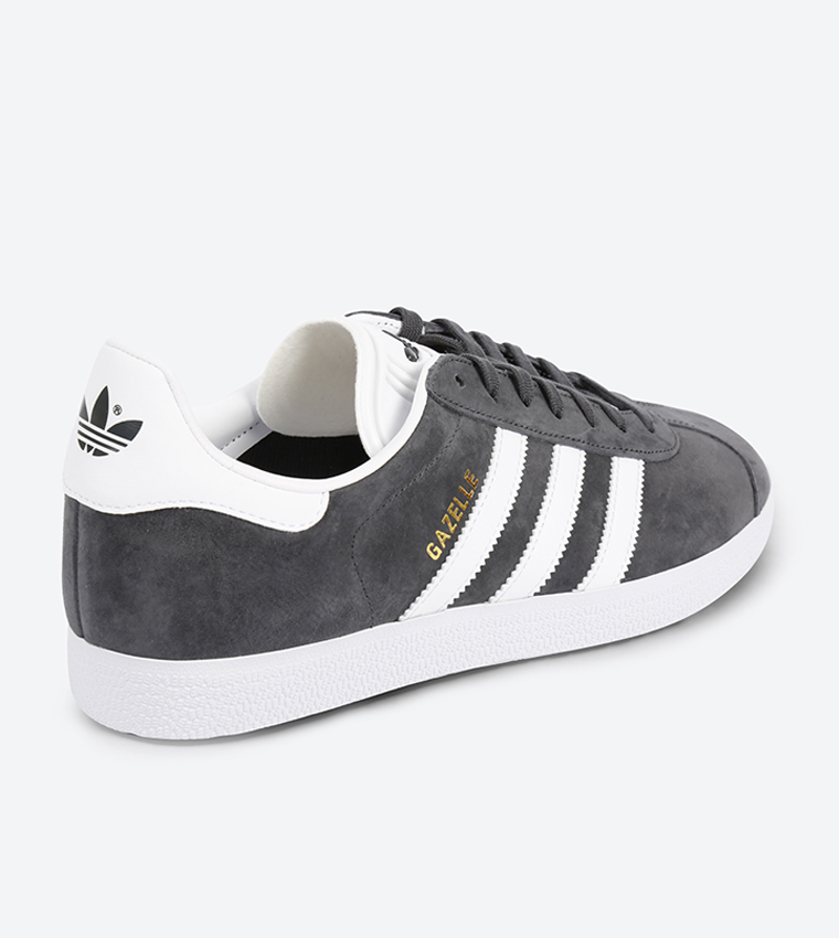 Mens adidas gazelle grey clearance