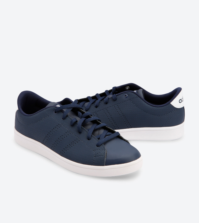 Buy Adidas Advantage Clean Qt Lace Up Closure Sneakers Navy BB9612