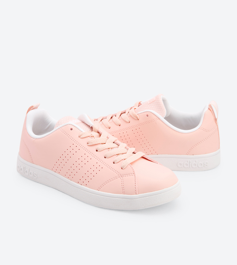 Buy Adidas Vs Advantage Clean Lace Up Closure Sneakers Pink BB9618 In Pink 6thStreet Bahrain