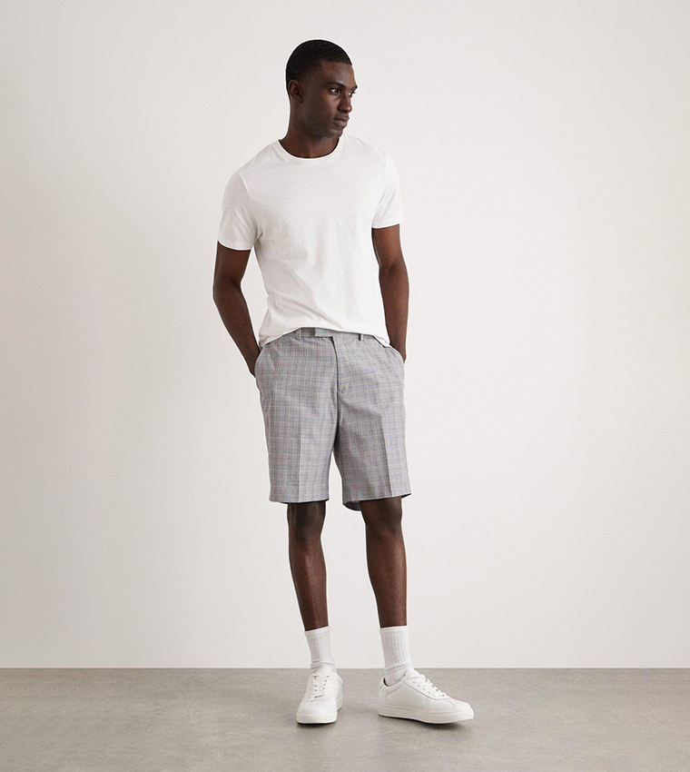 Smart navy shorts online