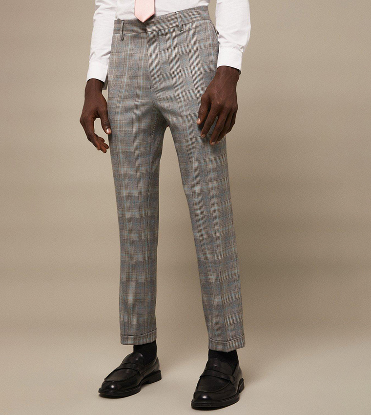 Grey hotsell trousers men