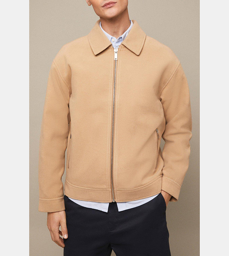 Buy Burton Collared Harrington Jacket In Beige 6thStreet Oman