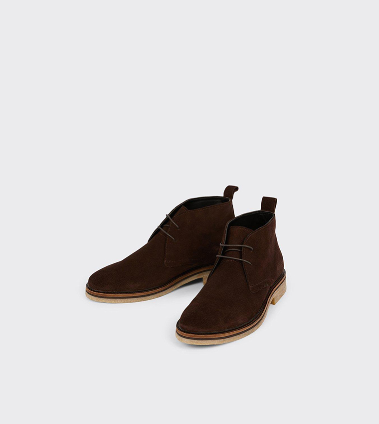 Buy Burton Suede Chocolate Desert Casual Boots In Brown 6thStreet Oman