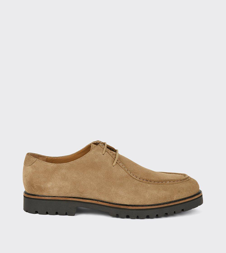 Buy Burton Suede Beige Casual Apron Front Derby Shoes In Beige 6thStreet Qatar