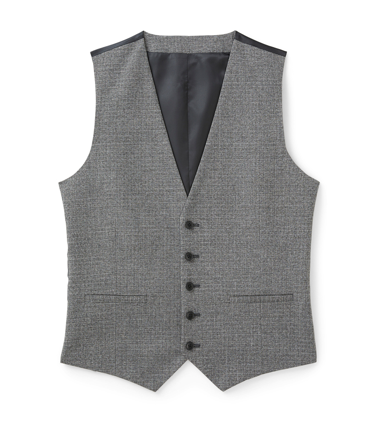 ApricotBBUrwa waistcoat - Light Grey stripes