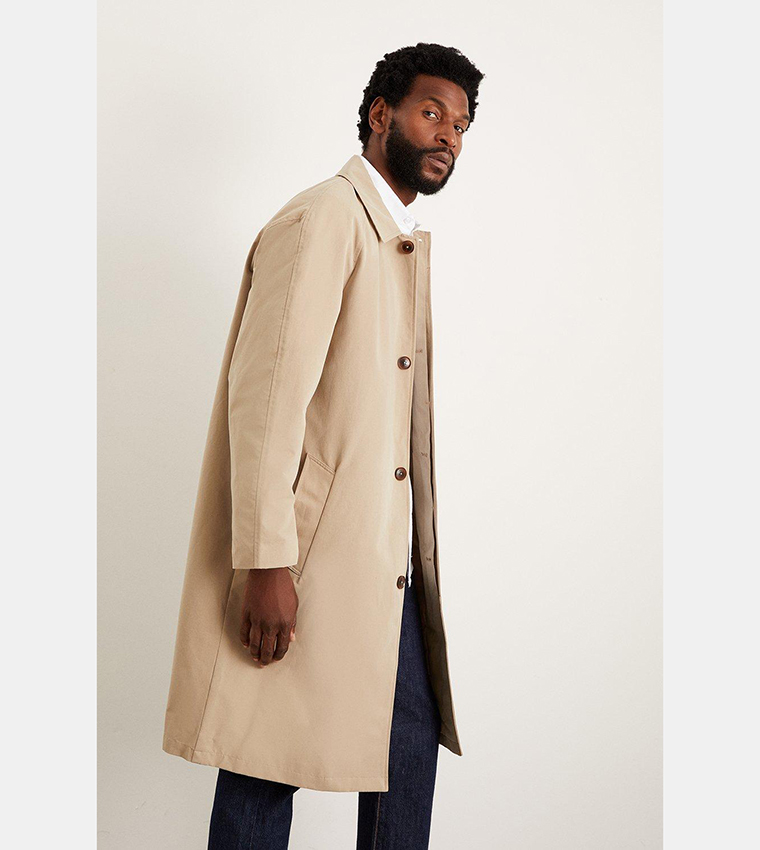 Buy Burton Coated Raglan Mac Coat In Brown 6thStreet Kuwait