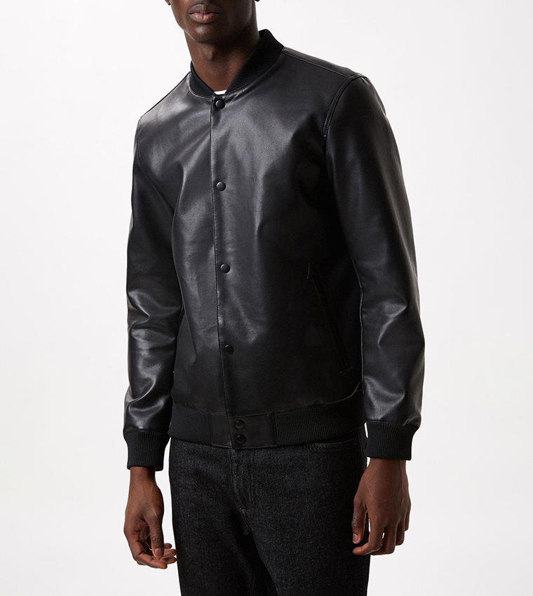 Burton black bomber jacket sales