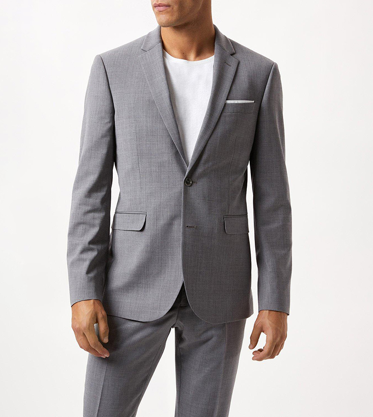 Burton grey blazer sales