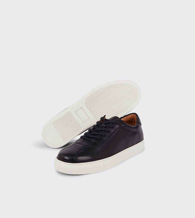 Buy Burton Leather Smart Black Low Top Sneakers In Black 6thStreet Bahrain