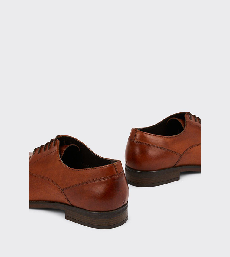 Buy Burton Tan Leather Oxford Toe Cap Shoes In Brown 6thStreet Bahrain