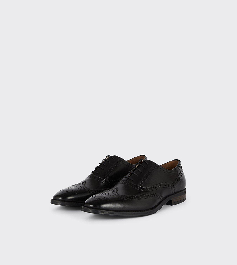 Leather Smart Black Oxford Shoes